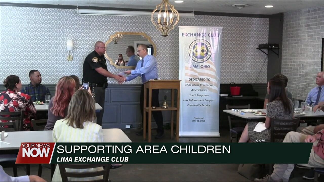 Lima Exchange Club makes a donation to 10 area programs